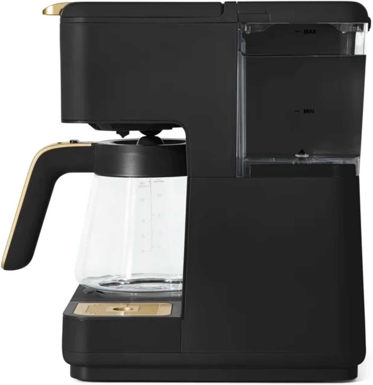 Multi-Brew Coffee Maker, 12-Cup Carafe + Single-Serve, Pods or Grounds, Over Ice, Touch Display by Drew Barrymoree. (Black Sesame)