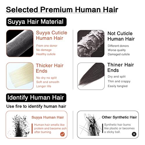 Image of SUYYA Tape In Hair Extensions Human Hair 16 Inch #T2 /60 Brown to Blonde