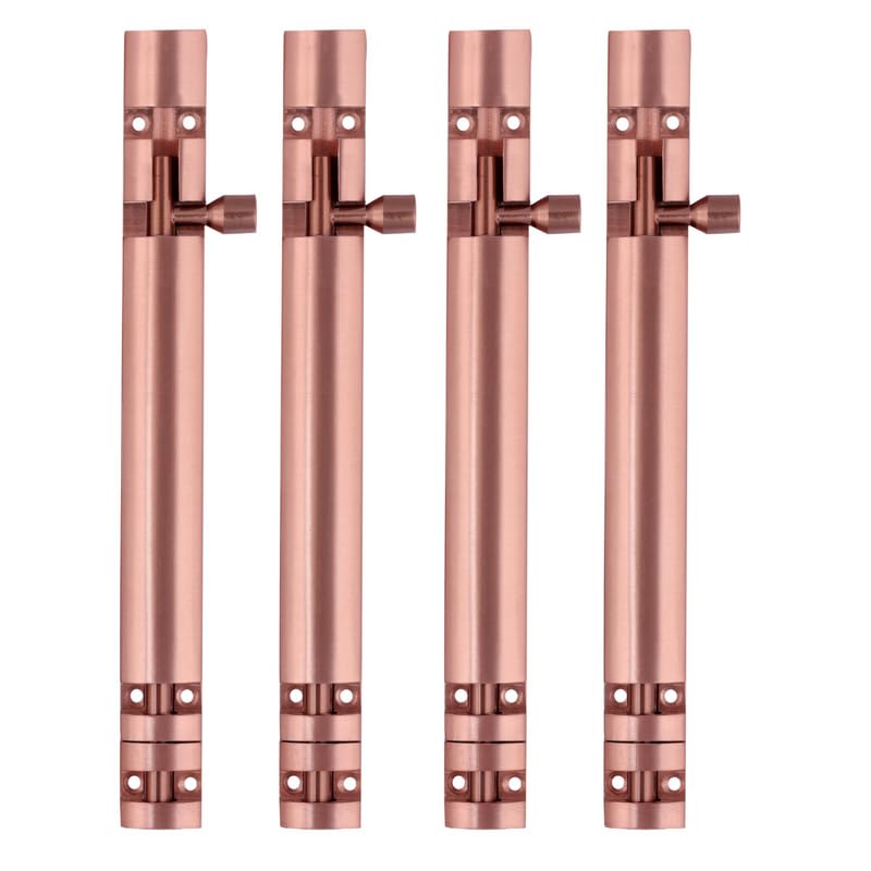 Image of Premium Heavy Aluminium 8 Inch Tower Bolt | Door Stopper | Door Lock Latch for Home, Office Doors,Main Doors,Windows | kundi | chitakni | Chitkini(Rose Gold Finish)(Pack of 4)
