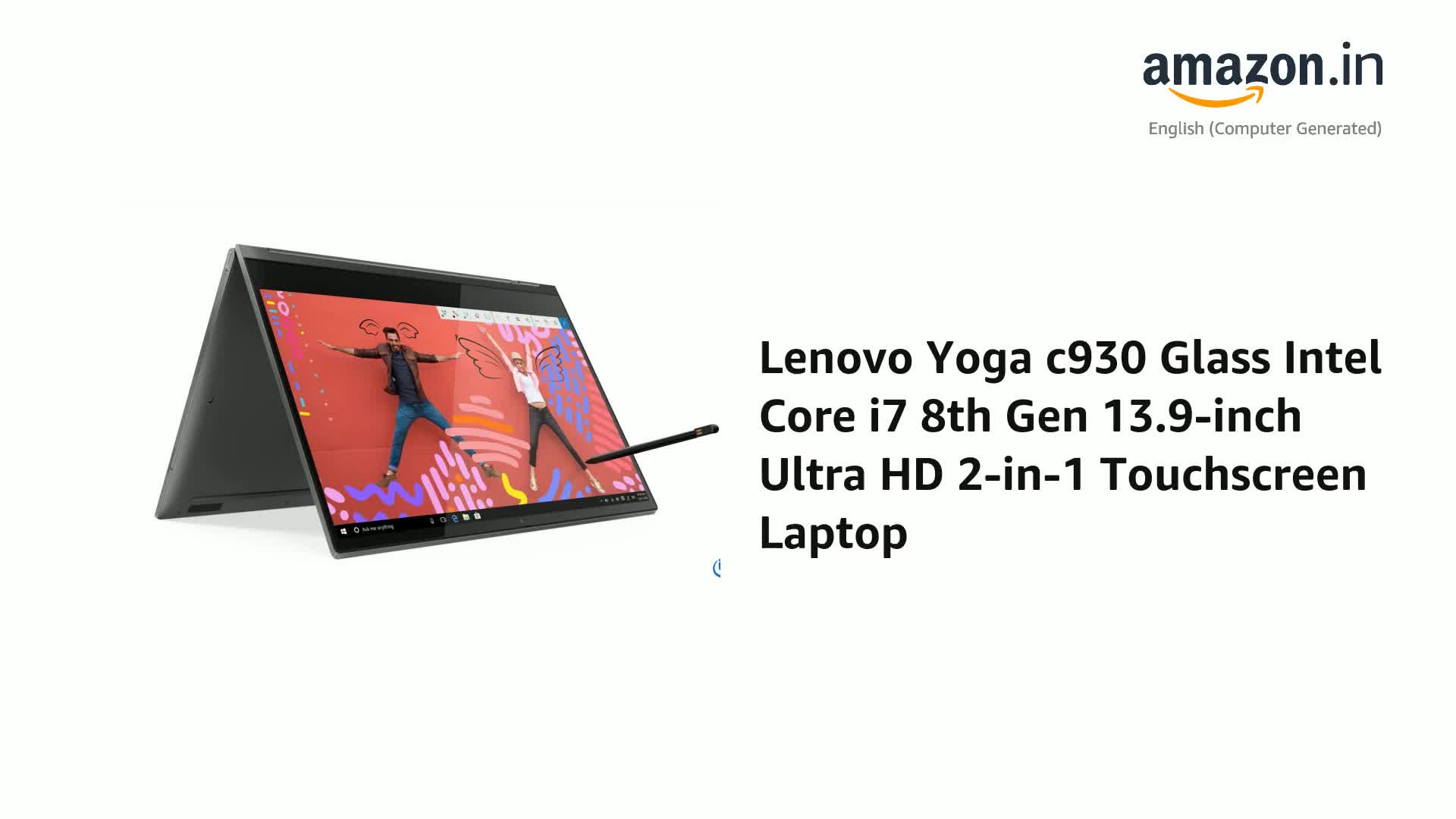 Lenovo Yoga c930タッチスクリーン ノートPC Amazon | Yoga C930 2-in-1 13.9インチ タッチスクリーンノート