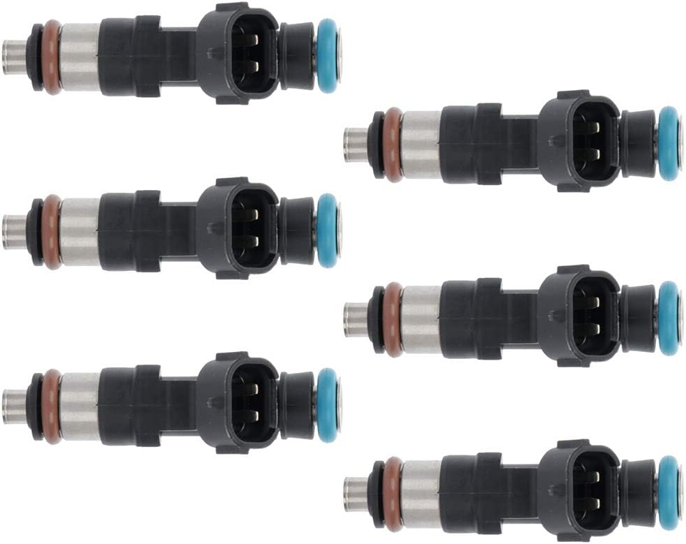 SCITOO Fuel Injectors Automotive Engine 4 Holes 6Pcs Replacement For INFINITI For FX35 2005-2008,For INFINITI For G35 2004-2007,For Nissan For 350Z 2005-2006,For Nissan For Murano 2004-2007