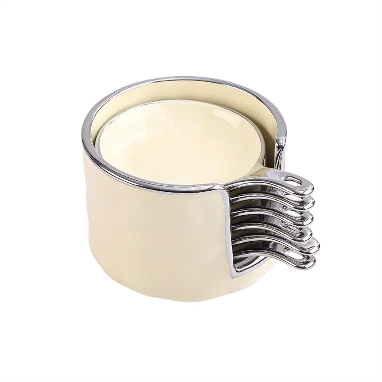 Ciotoline da Snack Piatto for aceto for uso domestico Piatto caldo Ciotola for immersione Piatto for snack in ceramica fine Insalatiera con secchio for la conservazione Piatti Snack Ceramica