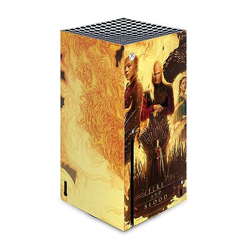 Autocollant skin Xbox Series X House of The Dragon vinyle décoratif pour console de jeux