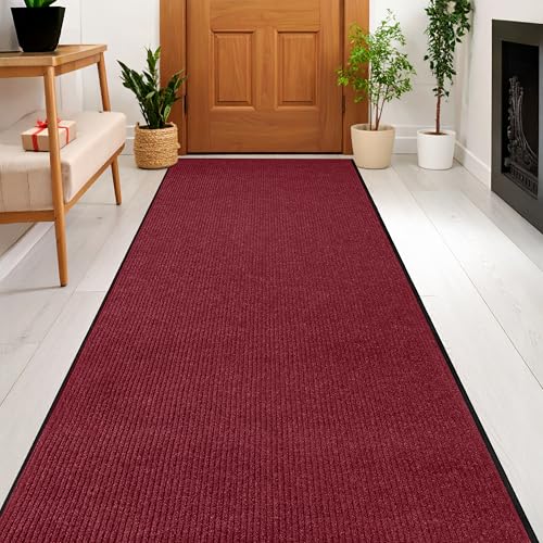 Image of MaxMat Extra Large Commercial Door Mat, Rubber Border Heavy Duty Door Mat, Waterproof, Low-Profile, Easy to Clean, Rubber Entry Mat. (Red, 4 x 6 Feet)
