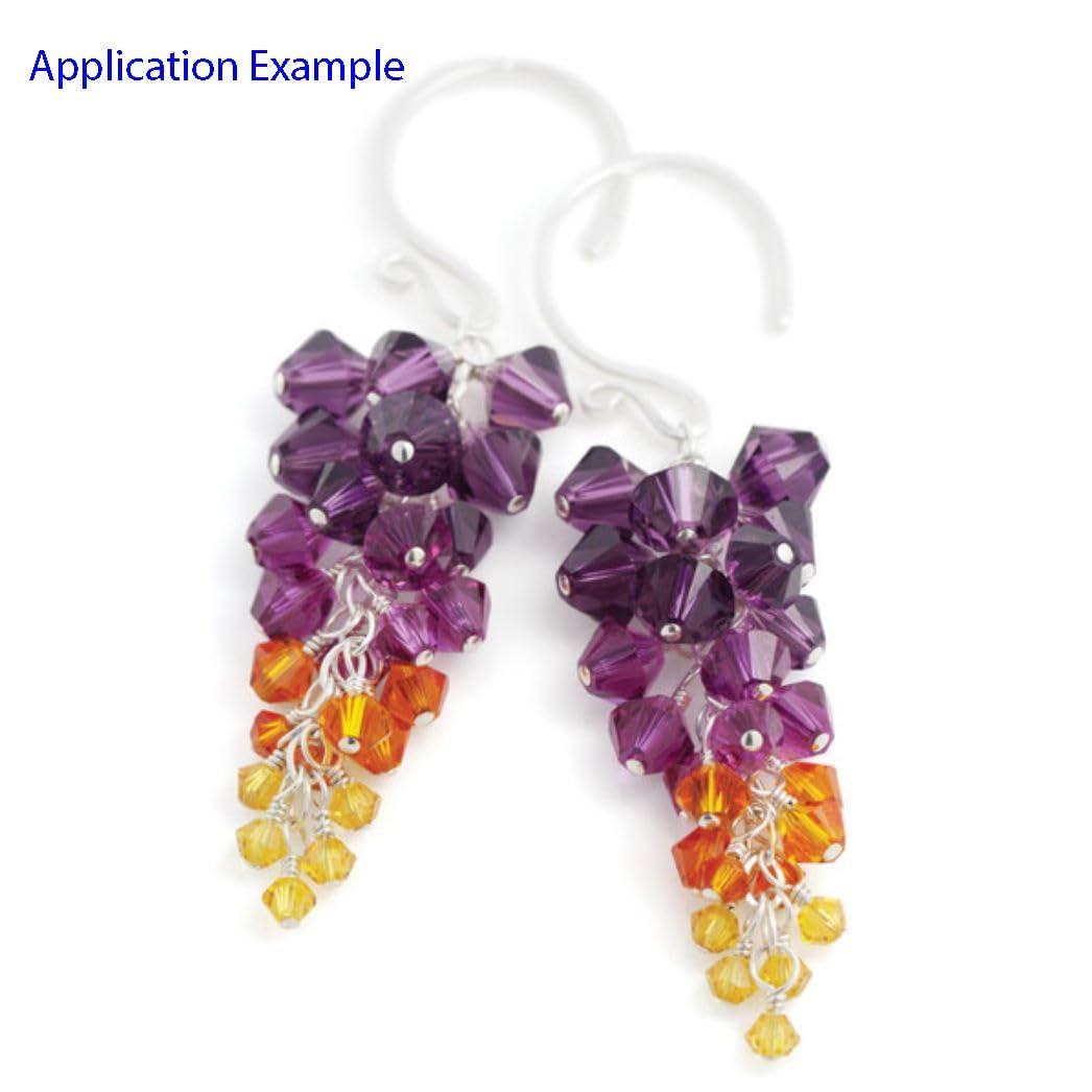 Preciosa facettierte Doppelkegel-Kristallperlen, 6 mm, Fuchsia, kompatibel mit Swarovski Elements-Kristallen, 50 Stück
