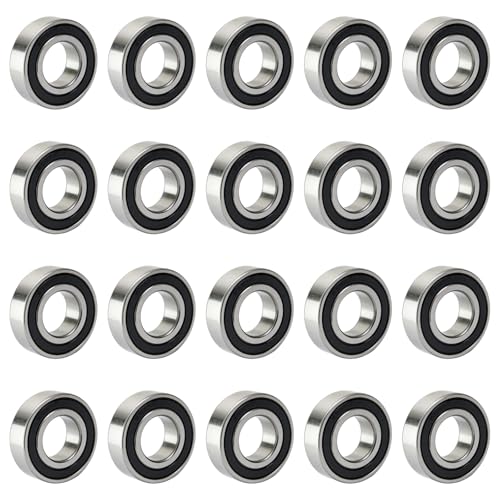 Image of 20 PCS 688-RS Double Shielded Ball Bearings 8x16x5 mm, High Speed Chrome Steel, Pre-Lubricated for Smooth RPM Performance