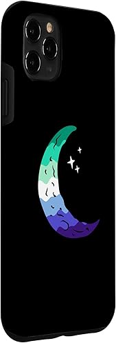 Vista 3 de Funda para iPhone 11 Pro Max Sutil MLM Pride Moon Phase Vintage LGBT Gay MLM Masculino