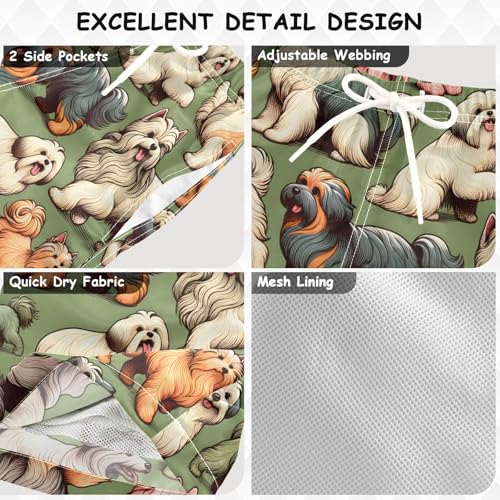 susiyo Boys Swim Trunks Cute Dogs Toddler Swim Shorts Quick Dry Beach Board Shorts Little Boy Bathing Suits Swimwear3