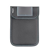 FOTGA Filtertasche für 4x5.65 Zoll Kamerafilter, wasserdichte Nylon Objektivfilter Tasche mit Transparenter Etikettentasche und Klettverschluss, für 1 Rechteckfilter 100x150mm 4x5,65 Cinema Filter