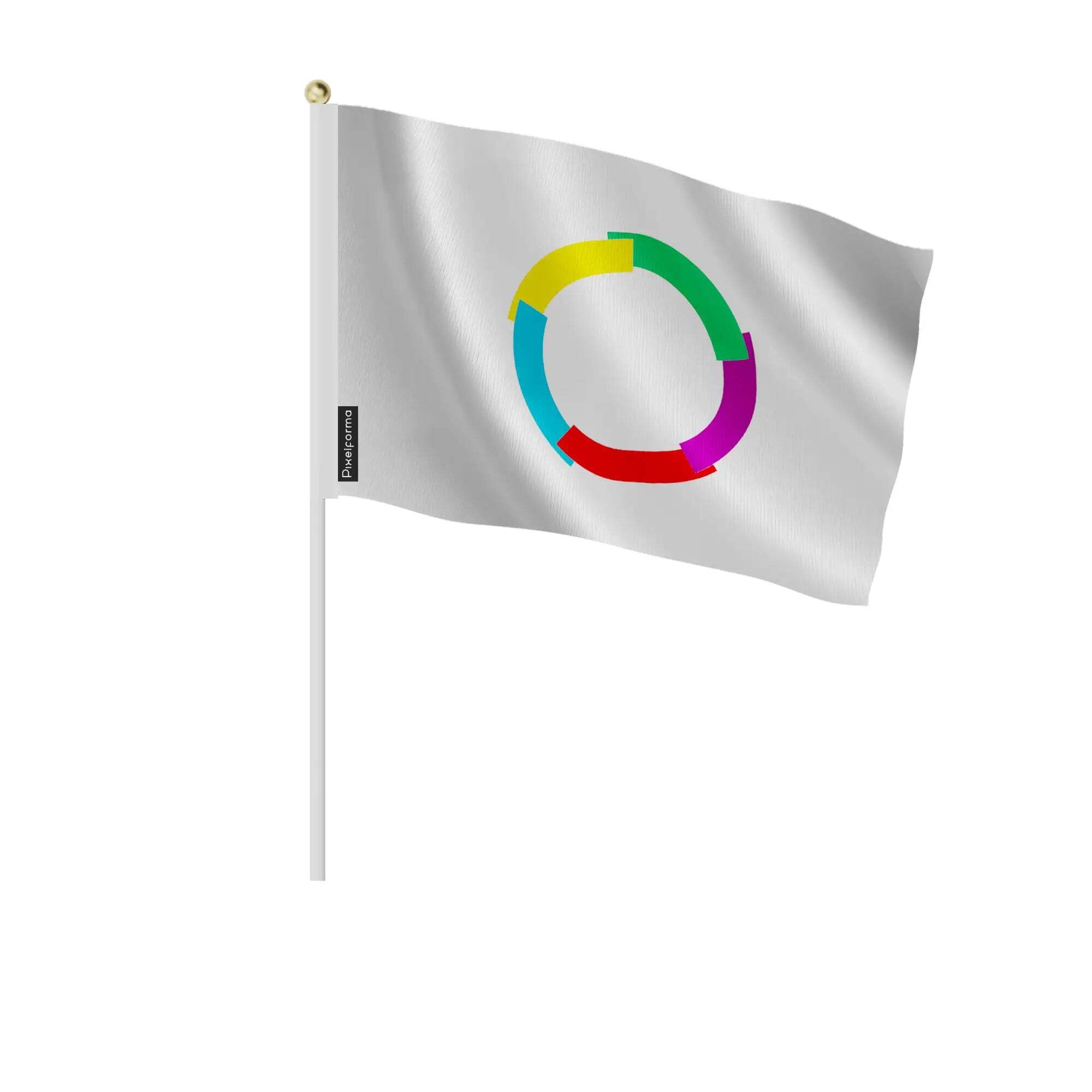 Drapeau Francophonie 20x30cm pour pavoiser vos centres de congrès