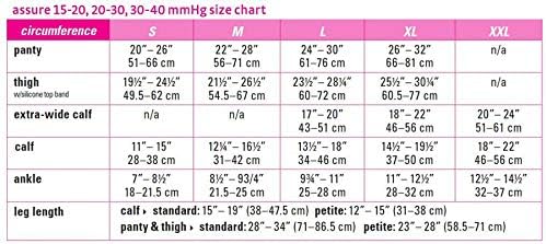 medi assure, 20-30 mmHg,Thigh High Compression w/ Silicone Top-Band Open Toe