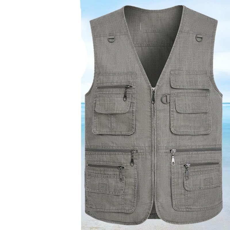Chaleco medieval para hombres de algodón puro ideal para paseos de verano 7