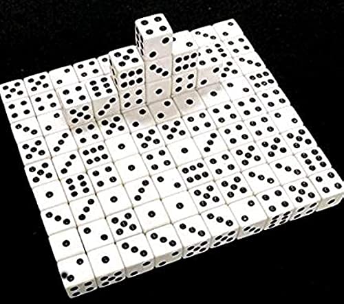 100 Pc White Dice (16Mm), Board Games, Parties, Educational Activities #TOP4