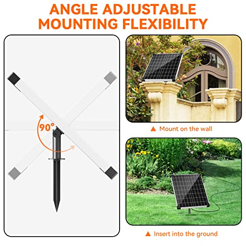Image of POPOSOAP Solar Water Pump Outdoor, 30 Watt Solar Powered Water Pump with 430GPH Solar Pump, 7 Nozzles, 6.6 Tubing DIY Water Feature for Pond, Fountain, Pool, Garden, Backyard