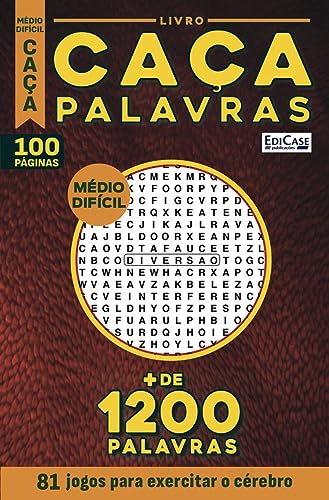Livro Caça-Palavras 57: Nível Médio/ Difícil - 81 Jogos para exercitar o cérebro