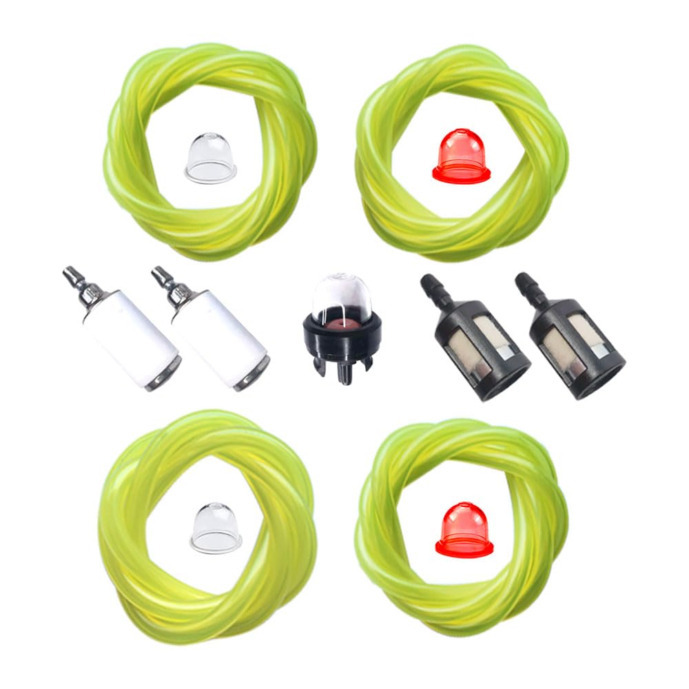 Tubo de manguera de gas para línea de combustible, 4 tamaños (por 2 pies) para motores pequeños comunes de 2 tiempos, bombilla de cebado, 530095646, kit de reparación de soplador de motosierra