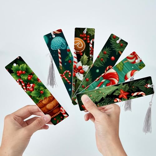 Marque-pages canne de Noël à pompons pour vos lectures d'hiver cozy - 3