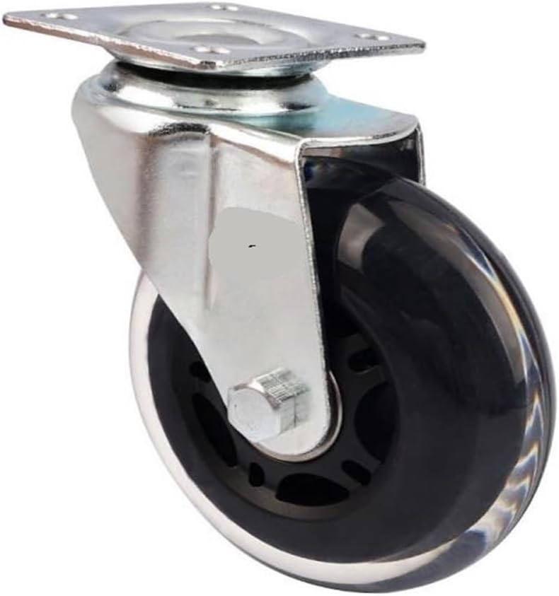 1 Piece 3 inch PU casters Universal Polyurethane Transparent Furniture Office Manufacturer Recommended Black