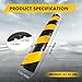 3.3FT Rubber Speed Bump, 2 Pack 2 Channel Heavy Duty Recycled Rubber Temporary Speed Bumps,22000 LBS Load Capacity, Industrial-Grade Traffic Calming Hump for Parking Lots, Garages & Roads