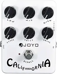 JOYO Pedal de Efeitos Sonoros Jf-15 California com Simulador de Amplificador de Ganho Ultra-Alto Moderno E Controle de Voz Exclusivo