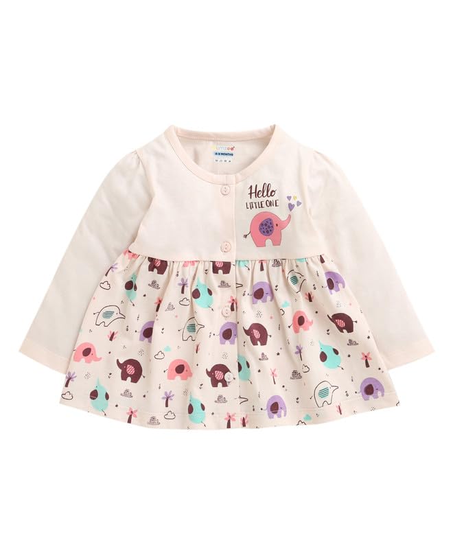 BUMZEE Baby Girls Regular Fit Full Sleeves Round Neck Cotton Knee Length Fit & Flare Dress - Review, Price and Buying Guide
