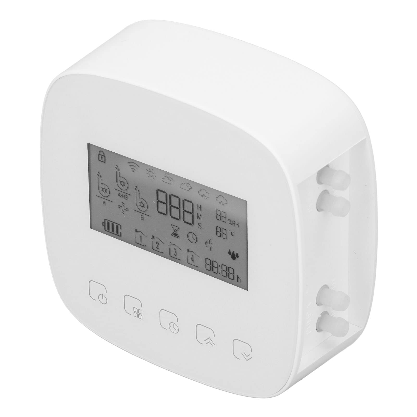 Kit di Irrigazione a Goccia Automatica di Irrigazione Smart WiFi per Piante da Giardino Domestiche 5+1 Funzione di Temporizzazione Programmabile ABS