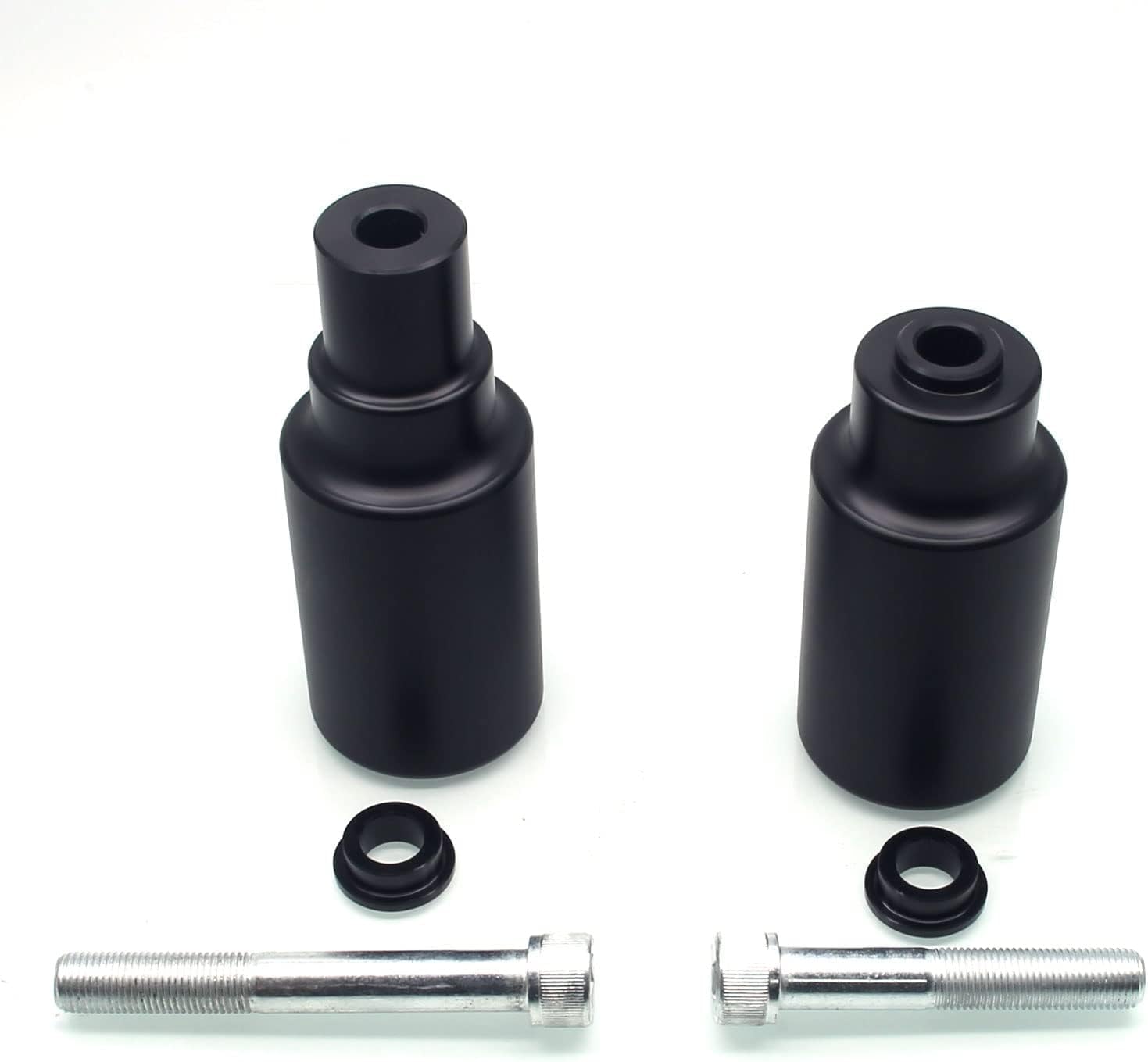 MZS Motorcycle Frame Sliders, No Cut Falling Crash Protector Guards Kits Black Compatible with YZF R1 2015-2025 / YZF R1M 2015-2025 / MT10 FZ10 2017-2024 / MT10 SP 2022-2024