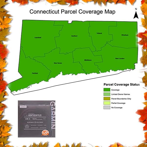 Garmin Huntview Plus, Preloaded microSD Cards with Hunting Management Units for Garmin Handheld GPS Devices, MA, CT, and RI 2024