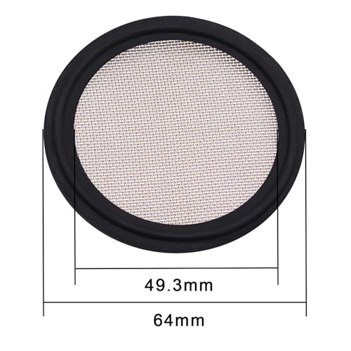 DERNORD 2" FKM Sanitary Gasket w/Stainless Screen - Tri Clamp Clover （Pack of 2） (40 Mesh) by DERNORD - Used condition - Image 3