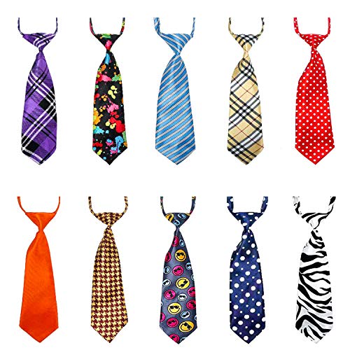 Segarty Dog Ties for Large Dogs Pet Neck Tie with Adjustable Collar Bulk Bow Ties Bowties Necktie Grooming Accessories for Girl Boy Dog Valentines Holiday Birthday Wedding Cosplay Costumes