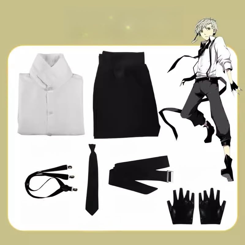 Amazon.co.jp: 文豪ストレイドッグス 中島敦 コスプレ衣装 ウィッグ&靴