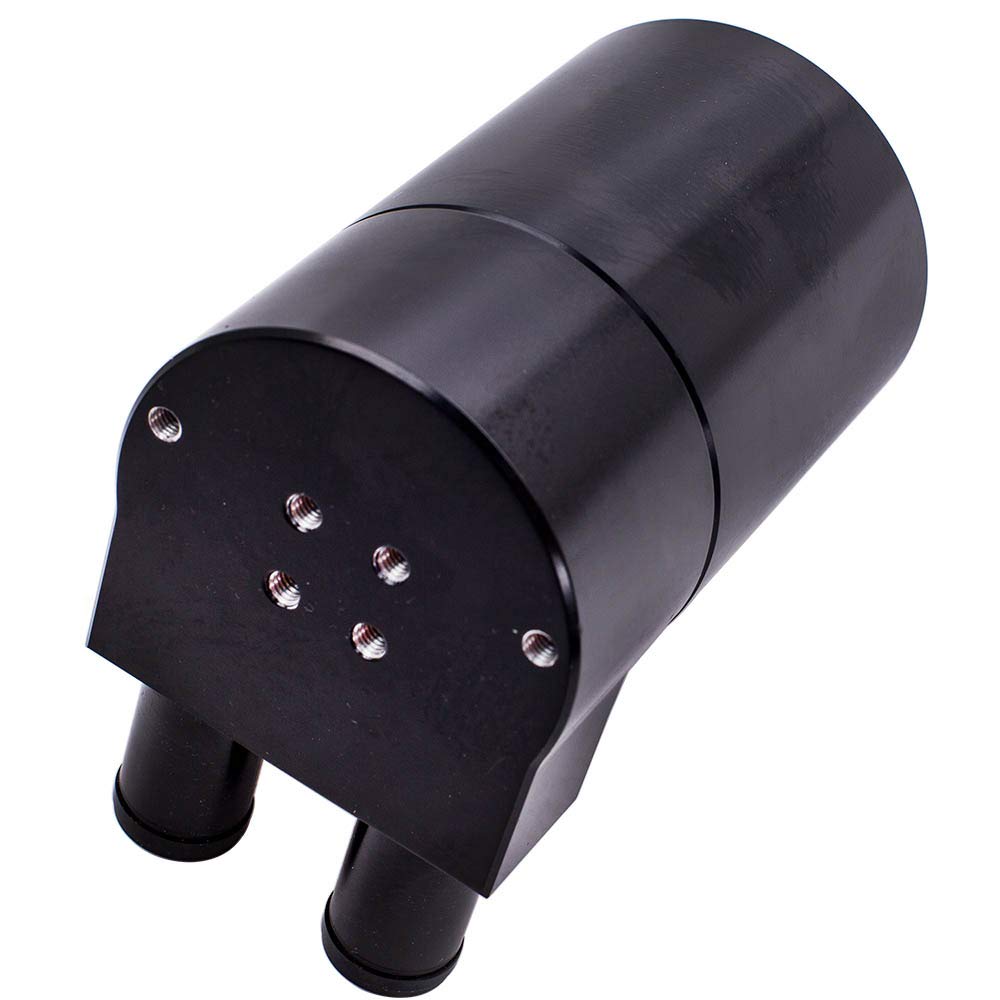 Black Billet Aluminum Oil Catch Can Tank Bottle for BMW N54 0.2L/200ml 19mm