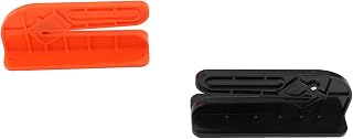 Cortador de Trapos Montado en la Pared de 2 Piezas, Cortador de Tela de Corte Rápido, Corta Fácilmente Sábanas Viejas, Camisetas, Toallas, Color Negro y Naranja