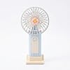 Mini-Fan Taşınabilir El Fanı, Masaüstü Standlı, USB Şarjlı, 16 cm, 3 Kademeli Hız Ayarlı Masaüstü & El Tipi Kompakt Boyut, Mavi