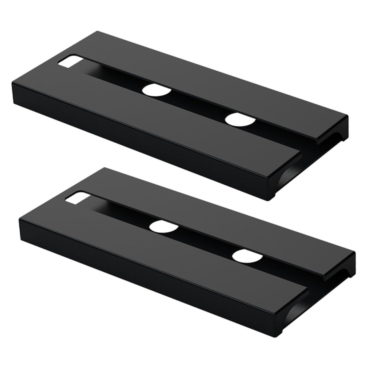 VOSAREA 2pcs Wine Glass Holder Punch Hanging Rack for Under Shelf Storage Plastic Goblet Organizer for Kitchen Home Bar and Parties