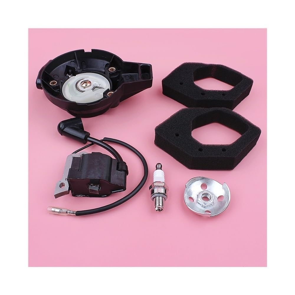 Bobina de Encendido de Arranque retráctil Compatible con Motor de cortacésped GX25 de 4 Tiempos con Filtro de Aire y trinquete. Pieza de Repuesto.