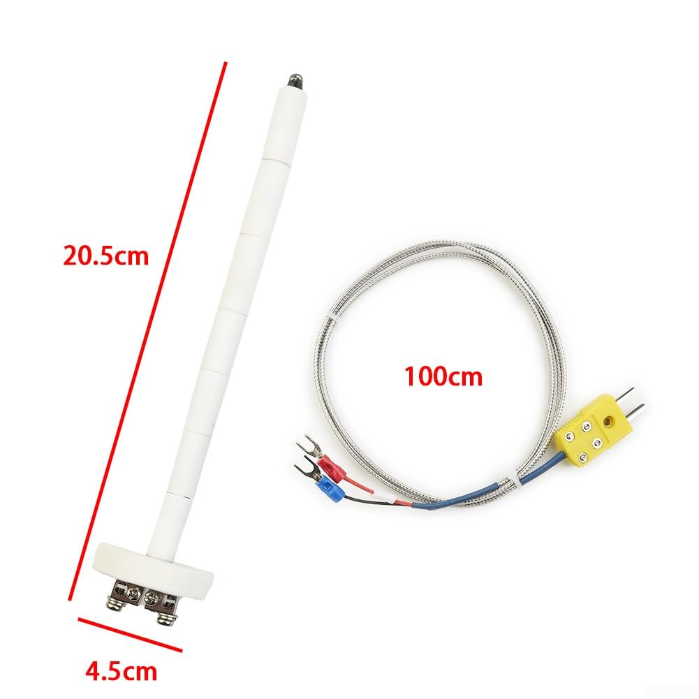 Typ K Thermoelement Keramik Ofen Sonde 2302 ° F 1300 ° C 11G Hohe Werkzeug Garten, Hohe Werkzeug Temperatursensoren Thermoelement Thermometer & Sonden