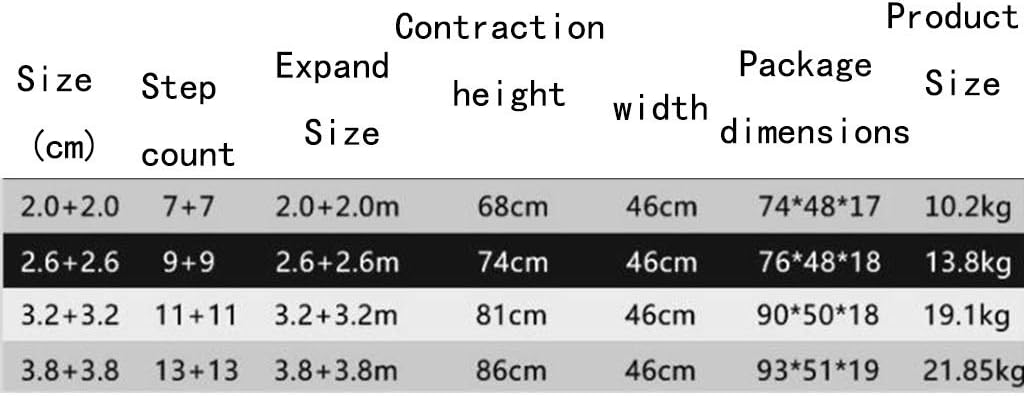 Home Aluminum Alloy Extension Ladder, Folding Anti-Skid Extension and Landing Function, Portable Outdoor Engineering Herringbone Ladder (Size : 2.0+20M)
