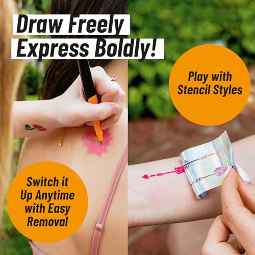 image for BIC BodyMark Temporary Tattoo Marker with Cosmetic Quality and Skin Sa