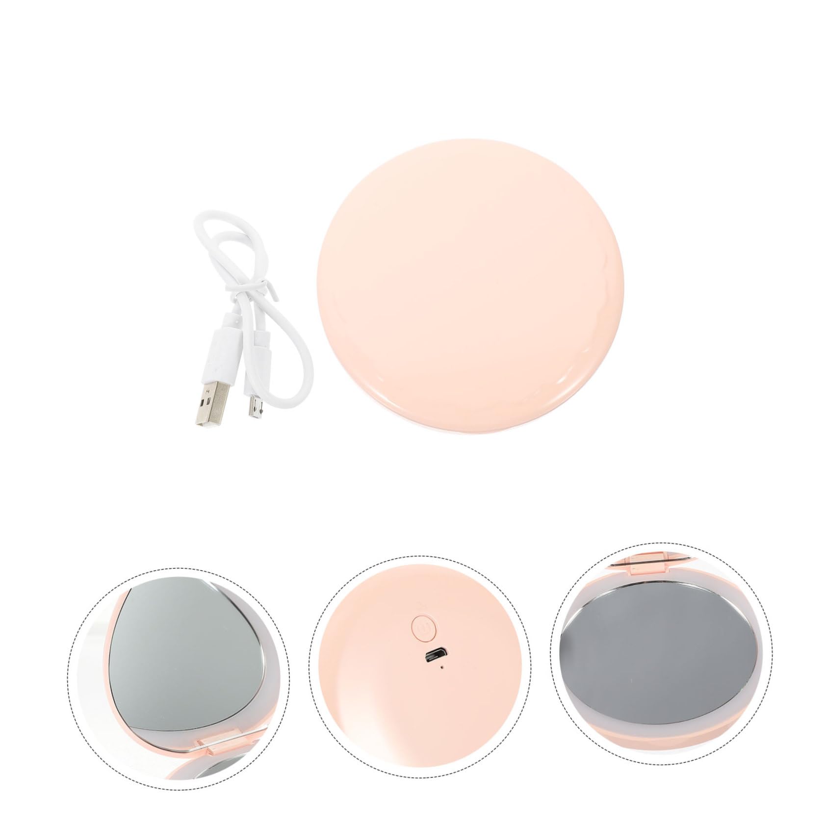 Housoutil 4 Set Di Specchietti Per Il Trucco Elettrici Da Viaggio Per Scolpire Il Viso Compatti E Robusti Per Borsetta