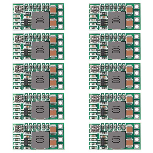 10PCS 5V Regulator Module Mini Voltage Reducer Adjustable DC 4.5-24V 12V 24V Step Down to 5V 3A Buck Converter Board Reduced Voltage Regulator Power Supply Transformer Module