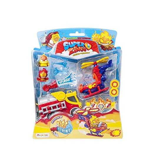 SuperZings - Serie 5 - Blíster Mission Fire Strike (PSZSB216IN50), Incluye 2 Figuras y 2 Vehículos