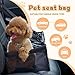 Flagest Hunde Autositz Verstärkt Hundesitz Auto, Oxford Atmungsaktiv Waschbare Hundeautositz, Faltbar Hundekorb fürs Auto für Hunde Katzen Andere kleine Haustiere, 40 * 32 * 24cm (Schwarz)