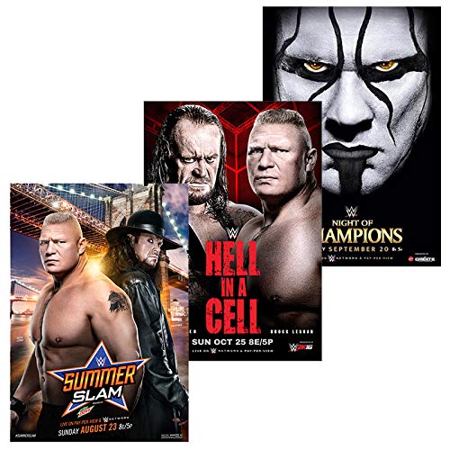 Poster WWE 2015 – 1 SummerSlam, 1 Hell in a Cell, 1 Night of Champions