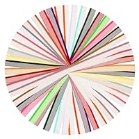 Exircy 24 Stück kapitalband zum buchbinden, 30 X 1.4cm Buchbinder Stirnbänder Buch Binden Buchbinder Set 24Farben Baumwoll Buch Stirnband Buchbinde für Buchbindeanfänger Buchreparatur Buchdekoration
