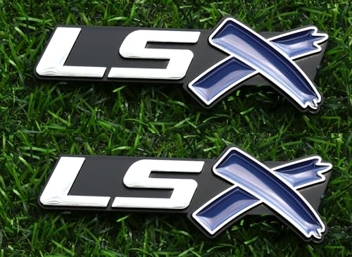 Insignia LSX con relieve 3D y acabado azul cromado para tapa de maletero Chevy
