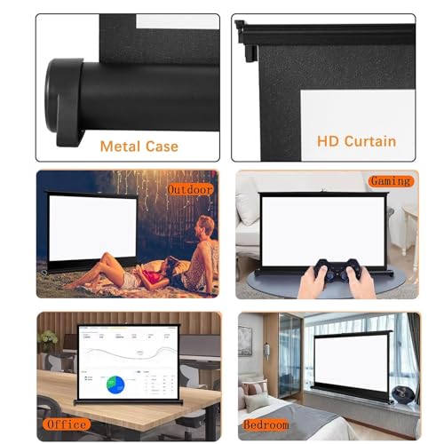 Pantalla Manual para Proyector 40" 16:9 Portátil miniatura 5