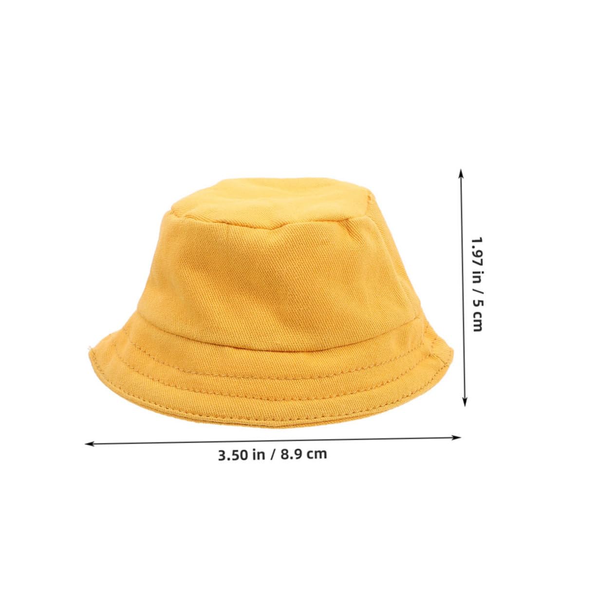 LALADEFIEE 2pcs Cute Doll Hats Polyester Doll Caps Decorative Tiny Fisherman Caps for Birthdays Weddings and Cosplay Dress Up Delicate Accessories