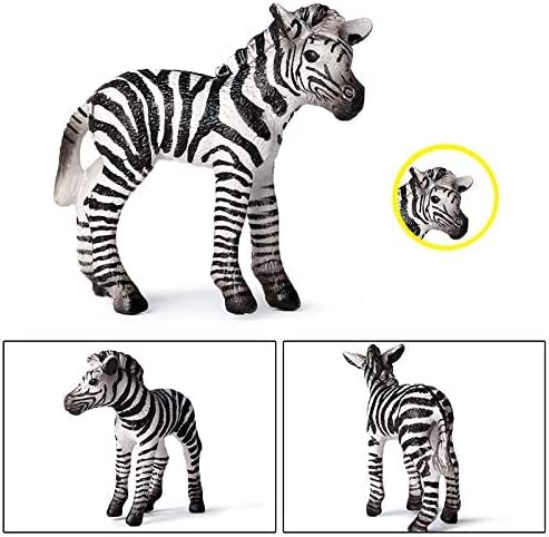 Gemini & Genius Zebras Figurine Toys, Wild Life Zoo Animal Figurines African Jungle Animal Action Figure Playset Gift For Kids Educational, Cake Toppers, Party Supplies, Animal Toy Set, Ages 3+ #TOP3