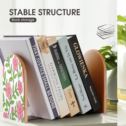 Soporte grande para libros en madera robusta y diseño Line 8